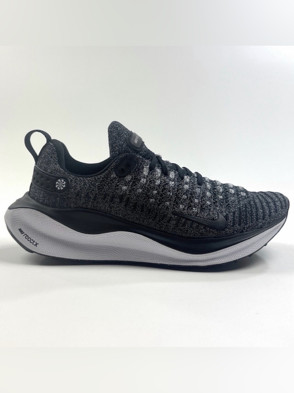 Nike ReactX Infinity Run 4 Womens Size 6 Black White Shoes Running DR2670-003